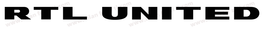 RTL United Text Bold字体转换